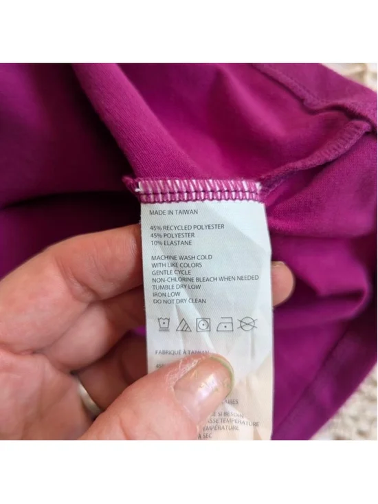 prAna Amelie Dress V-Neck Midi Magenta M Athleisure Performance Wear - Picture 8 of 11